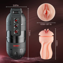 Load image into Gallery viewer, 【Stärker und schneller zum Orgasmus】 Leten 10 Vibrationsmasturbator und Pussy Pockets 2-in-1 mit App-Steuerung