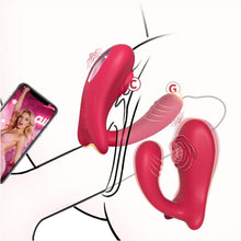 Load image into Gallery viewer, Sex Spielzeug für die Paare Frau Männer, Rose Mini G Punkt Vibration für Frauen, Vibratorensets für Frauen Klitoris mit Fernbedienung Leise, Vibrator App, BDSM Erotisches Sexspielzeug Spiele