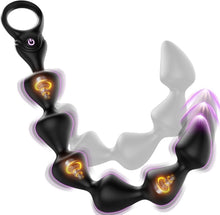 Load image into Gallery viewer, Flüssigsilikon Analplug Analkugeln mit 10 Vibrationsmodi Anal Dildo &amp; Analvibratoren für Männer und Frauen 36cm Sex Spielzeug für die Paare BDSM Dildo Anal Beads Prostata Stimulation Männer