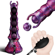 Load image into Gallery viewer, 27cm Monster Ovipositor XXL Dildo mit 4 Silikoneiern Alien Dragon Dildo | Fantasy Knot Dildo groß Anal Plug, Analdildos BDSM Analspielzeug Dildoschwanz für Männer Frauen Paare Gay