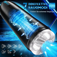 Load image into Gallery viewer, AI-Sync Elektrischer Masturbator Cup, Masturbieren für Männer mit 7 Saugmodi 7 Rotationsmodi, Blowjob Taschenmuschi Penis Stimulator 3D Realistischer Vagina Pussy Sex Spielzeug für die Männer Sex Toys